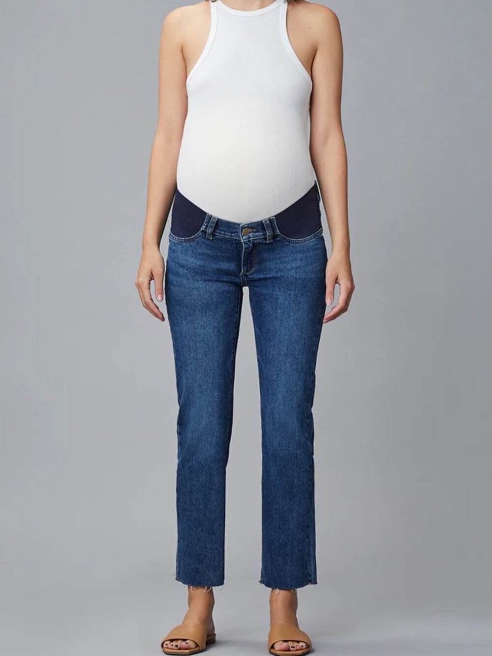🌟 DL1961 🌟 PATTI STRAIGHT LEG MATERNITY STRETCH JEANS DARK WASH SZ 30